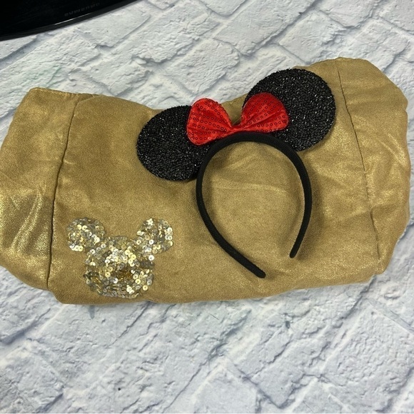 Disneyland 50th gold purse and Minnie Mouse ears - Picture 2 of 11